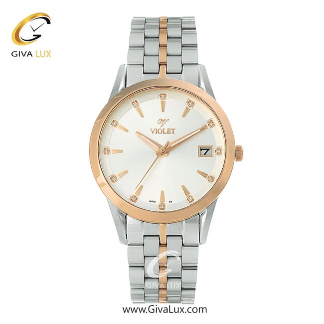 ساعت مچی اورجینال مردانه ویولت VIOLET نقره ای-رزگلد | رزگلد-نقره ای| نقره ای| کد رفرنس 0577/2